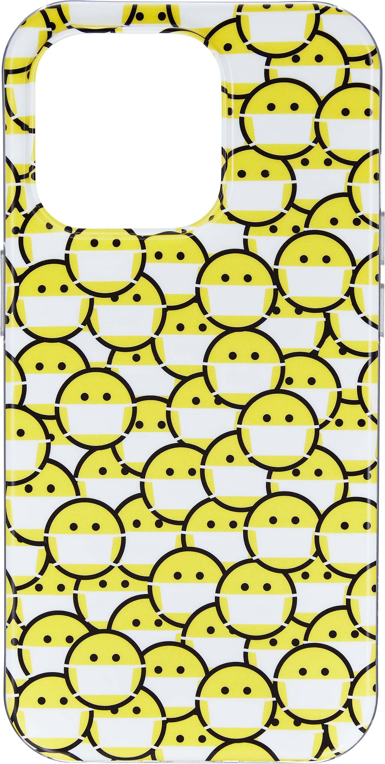 Alt View 14. Insignia™ - Hard-Shell Case for iPhone 14 Pro - Smiley Mask.