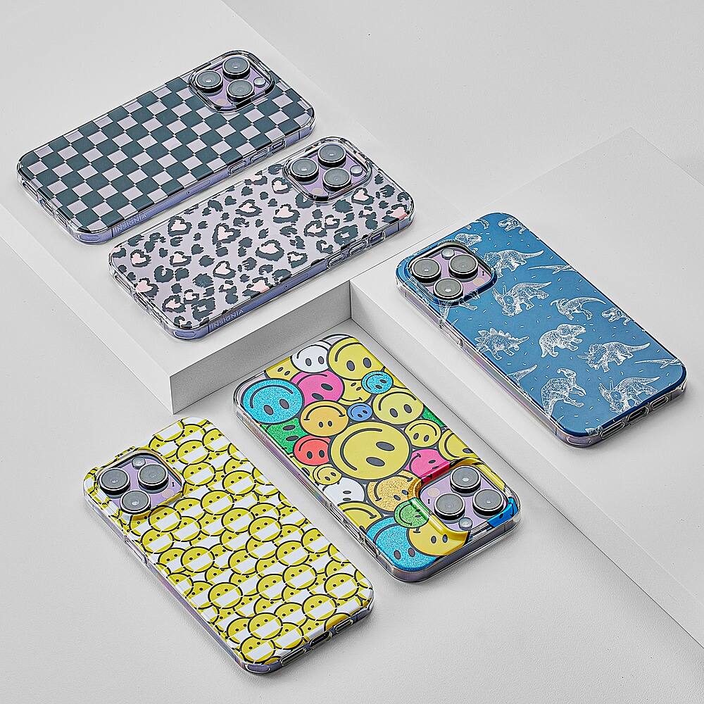 Alt View 16. Insignia™ - Hard-Shell Case for iPhone 14 Pro - Smiley Mask.