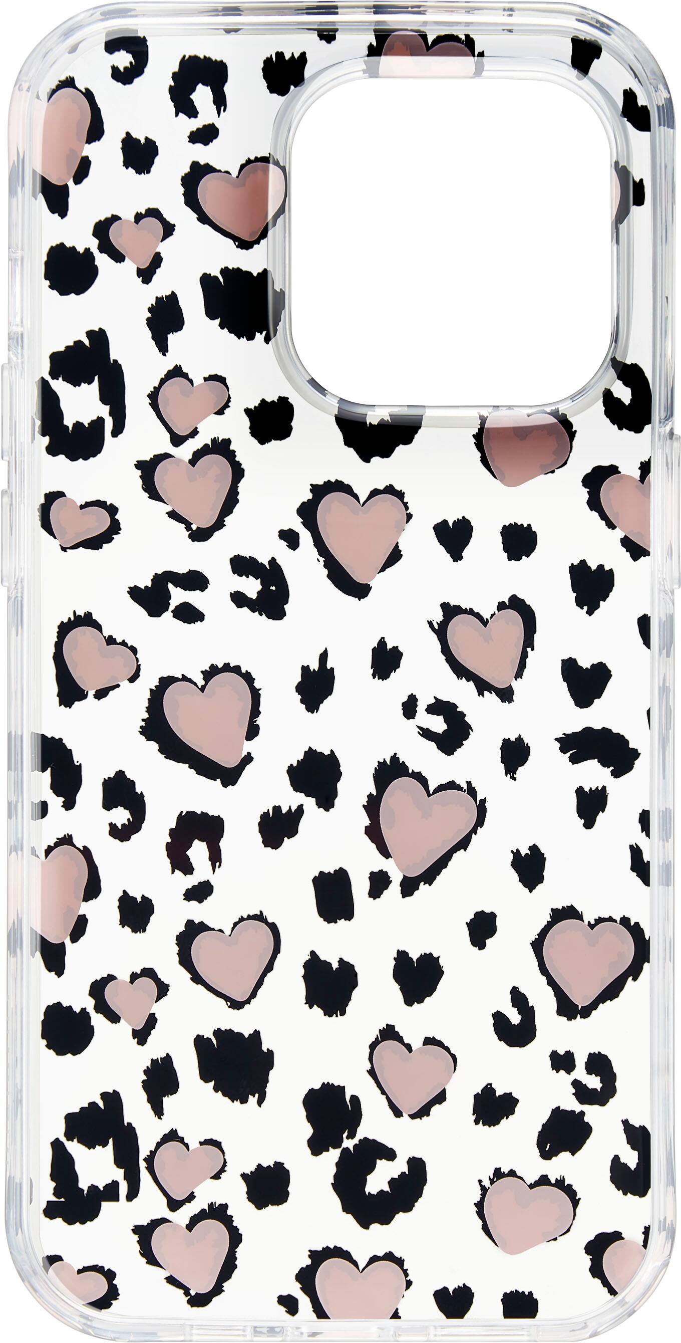 Alt View 11. Insignia™ - Hard-Shell Case for iPhone 14 Pro - Leopard Hearts.