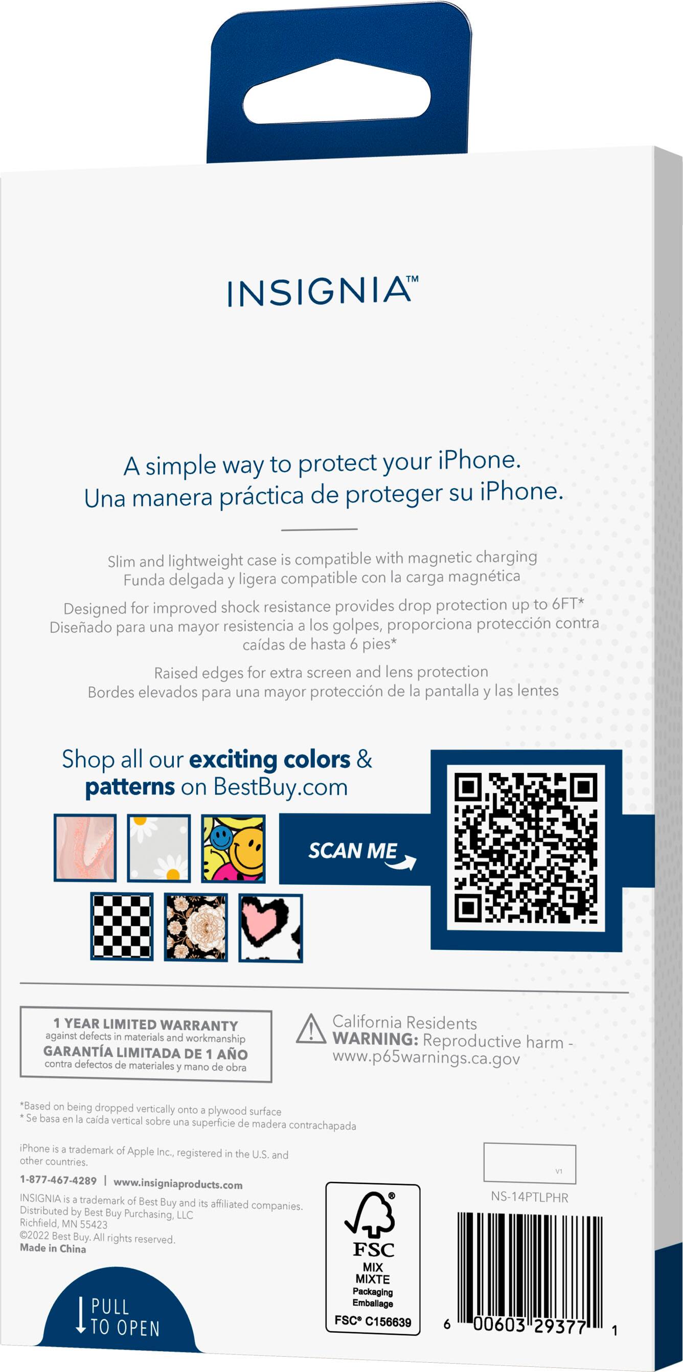 Alt View 13. Insignia™ - Hard-Shell Case for iPhone 14 Pro - Leopard Hearts.