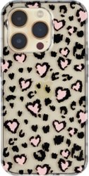 Insignia™ - Hard-Shell Case for iPhone 14 Pro - Leopard Hearts - Front_Zoom