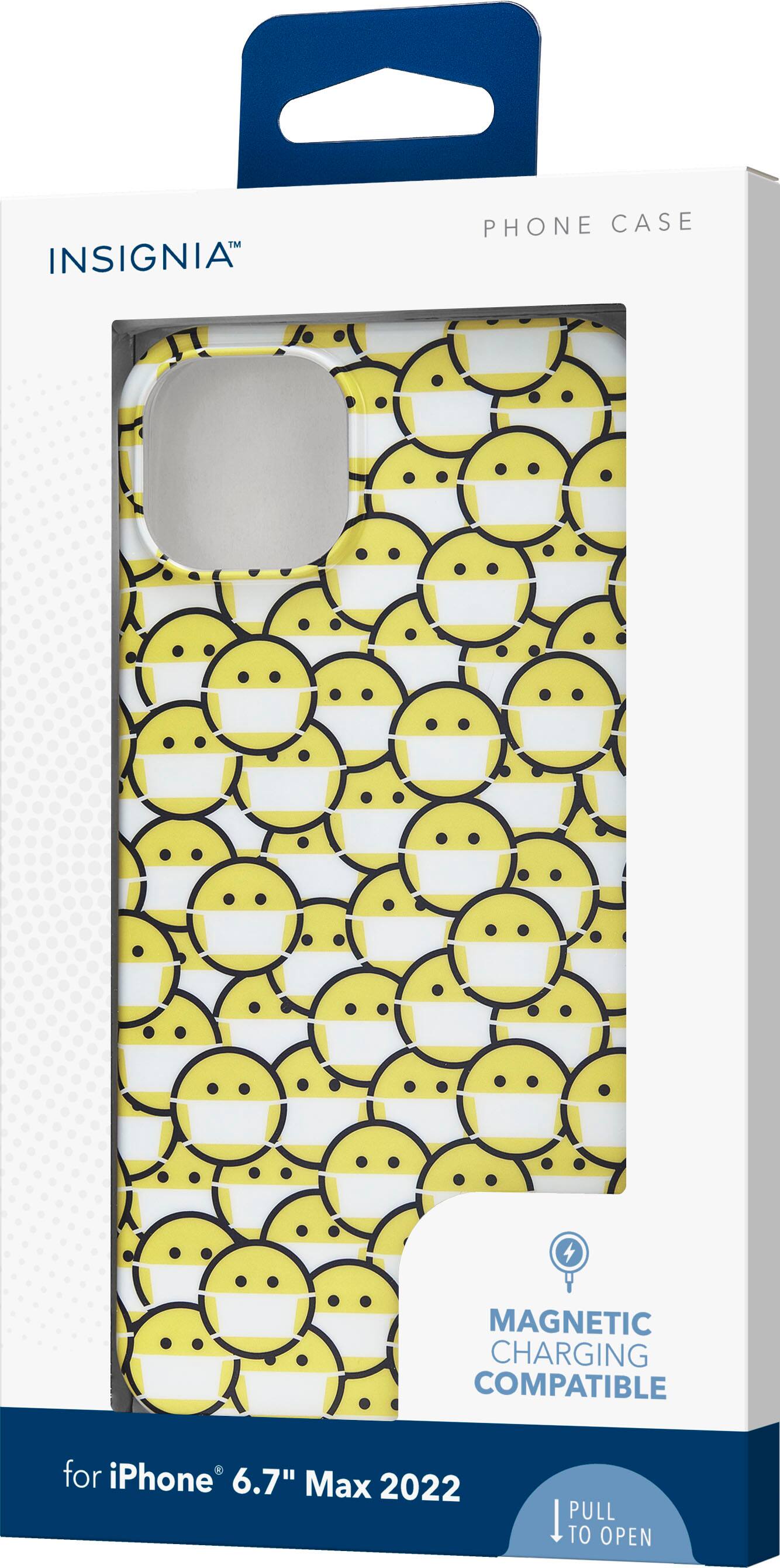 Alt View 12. Insignia™ - Hard-Shell Case for iPhone 14 Plus - Smiley Mask.