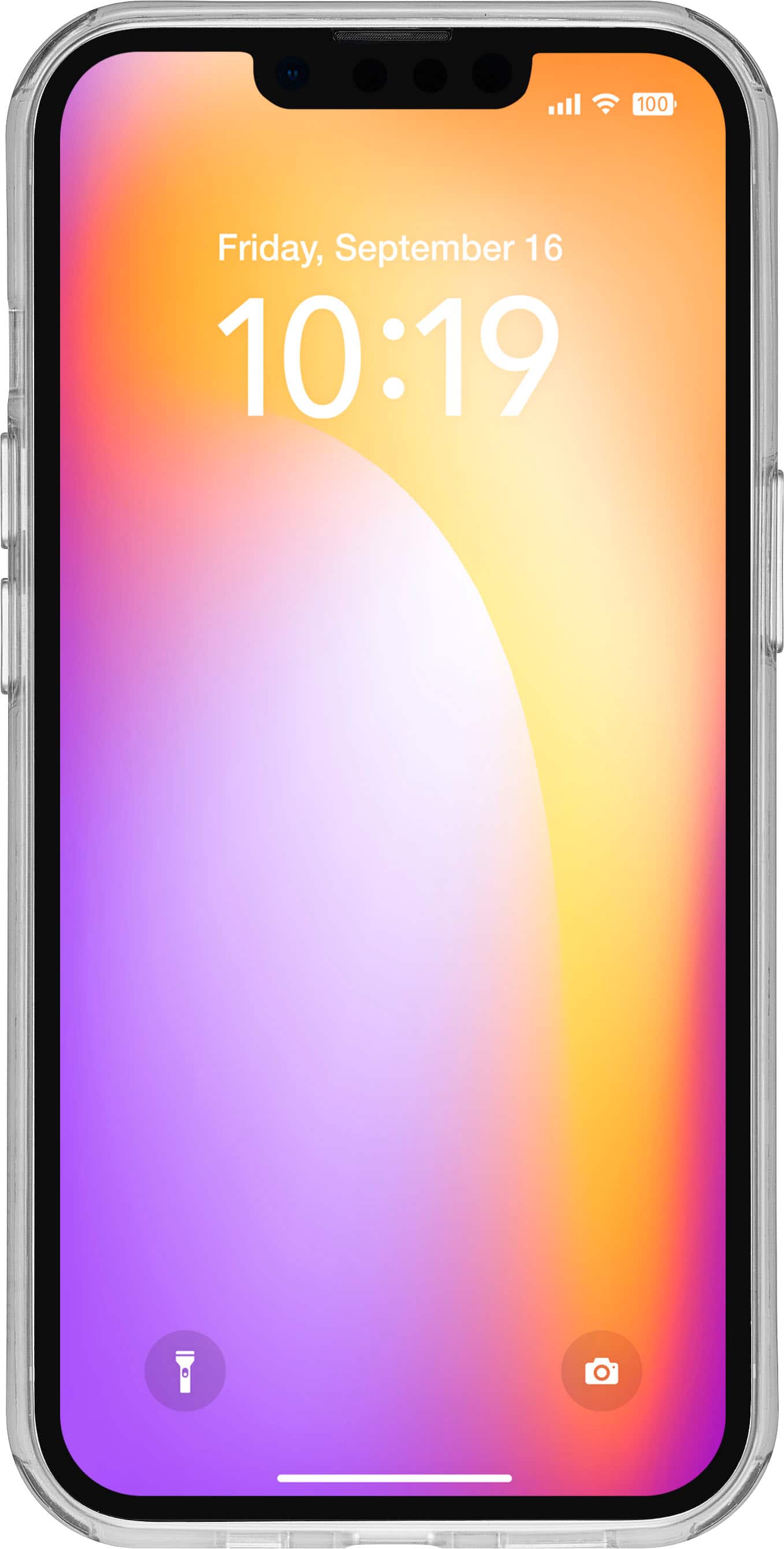 Alt View 17. Insignia™ - Hard-Shell Case for iPhone 14 Plus - Smiley Mask.