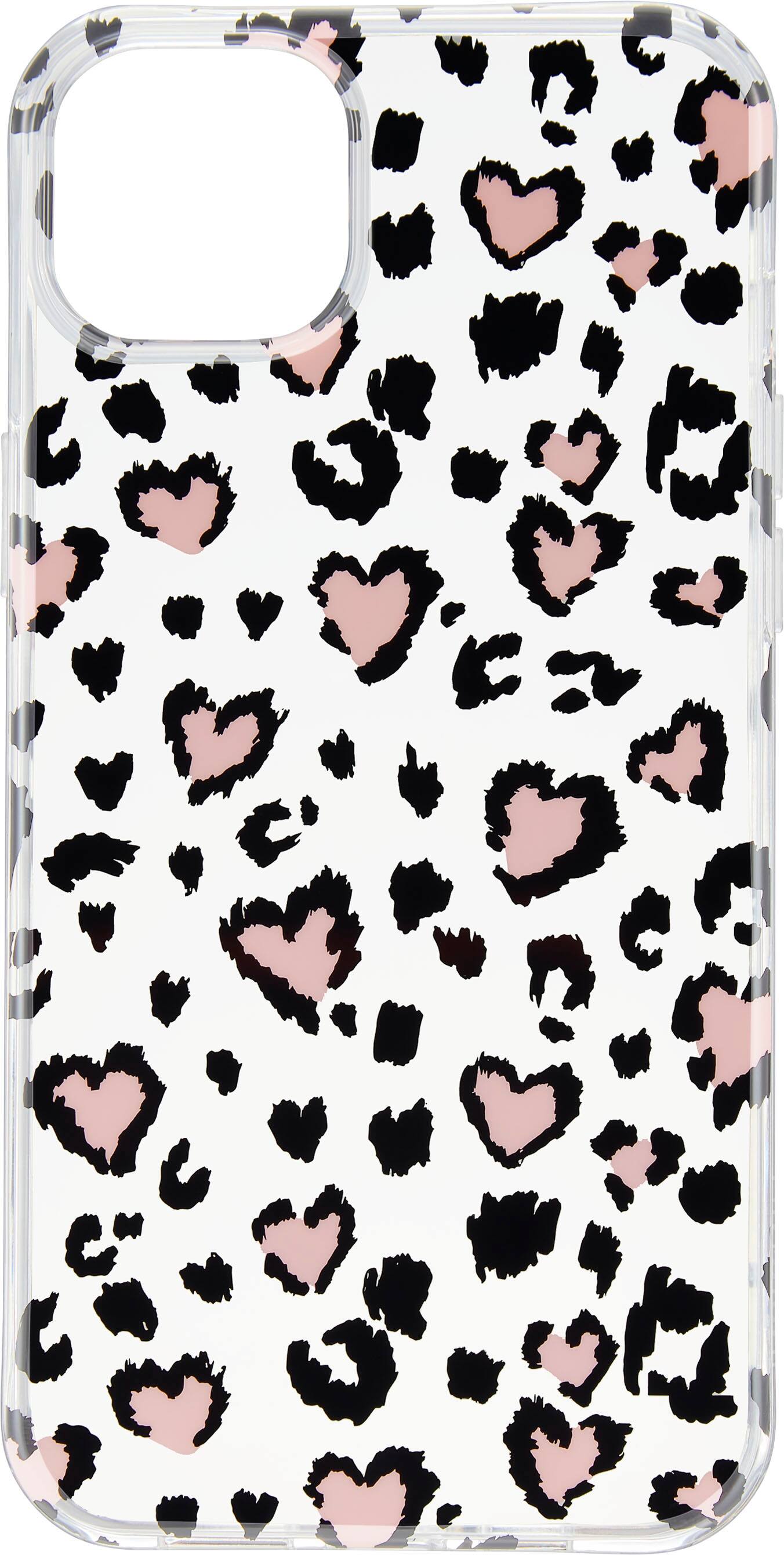 Alt View 14. Insignia™ - Hard-Shell Case for iPhone 14 and iPhone 13 - Leopard Hearts.