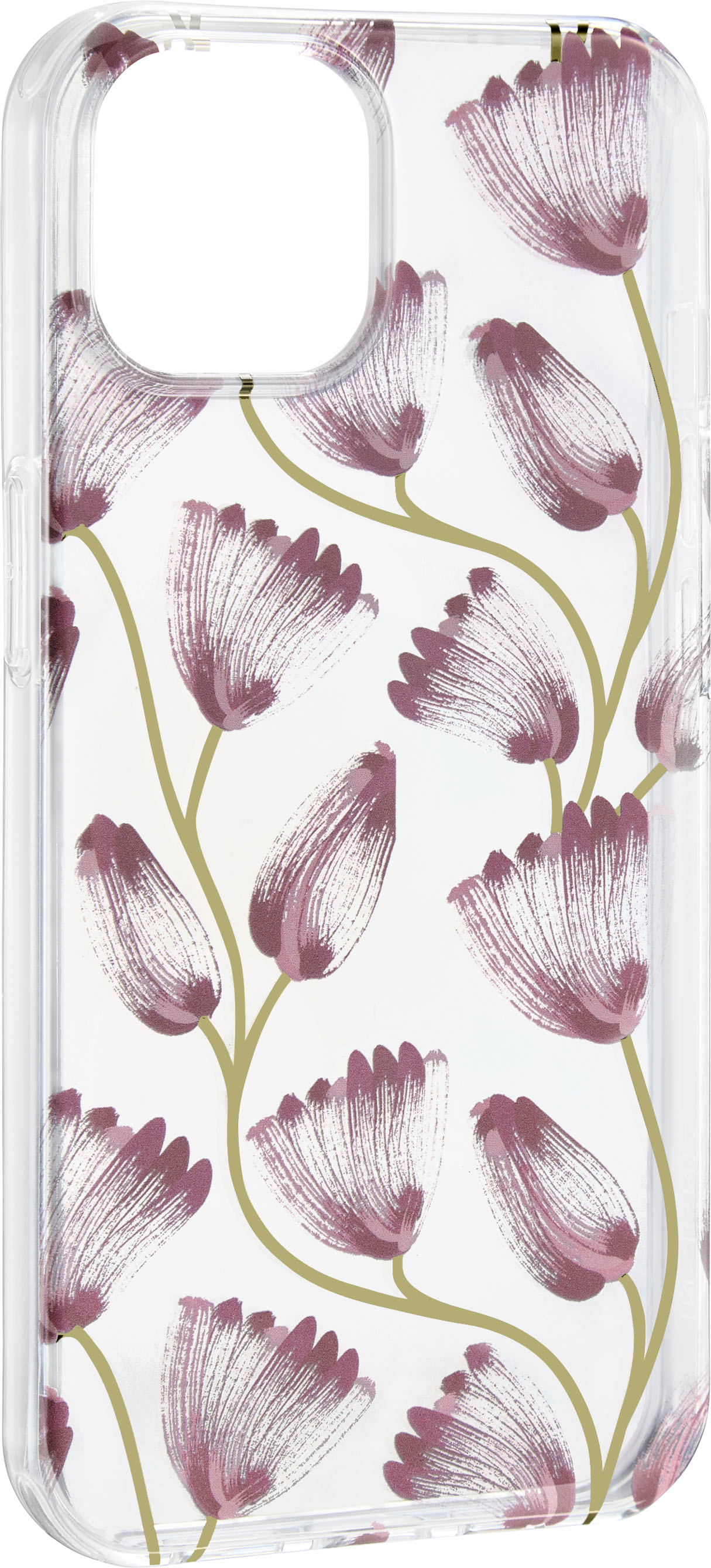 Angle View: Insignia™ - Hard-Shell Case for iPhone 14 and iPhone 13 - Floral Vine