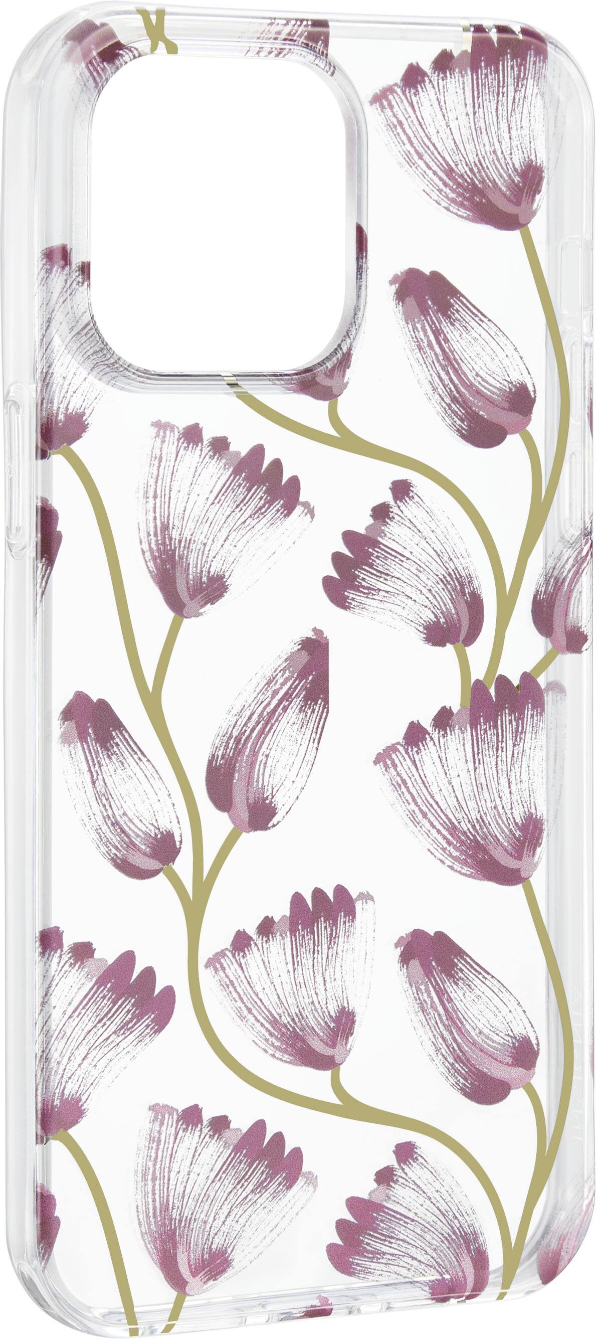 Angle View: Insignia™ - Hard-Shell Case for iPhone 14 Pro Max - Floral Vine