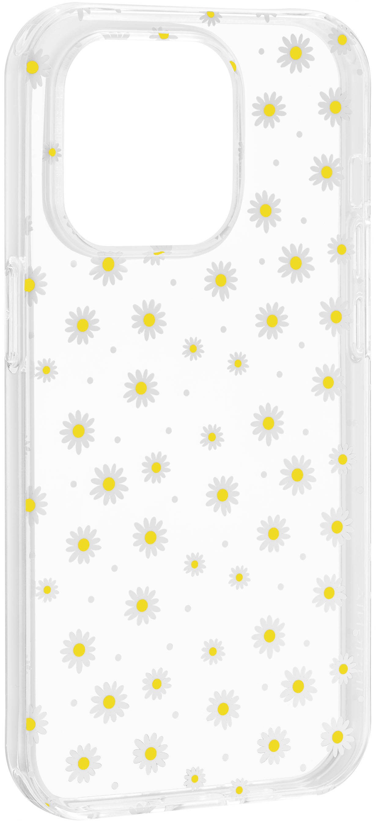 Angle View: Insignia™ - Hard-Shell Case for iPhone 14 Pro - Daisy