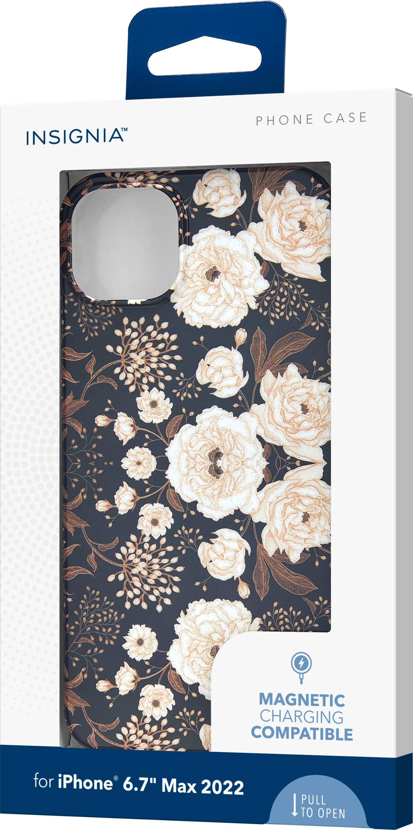 Alt View 12. Insignia™ - Hard-Shell Case for iPhone 14 Plus - Vintage Floral.