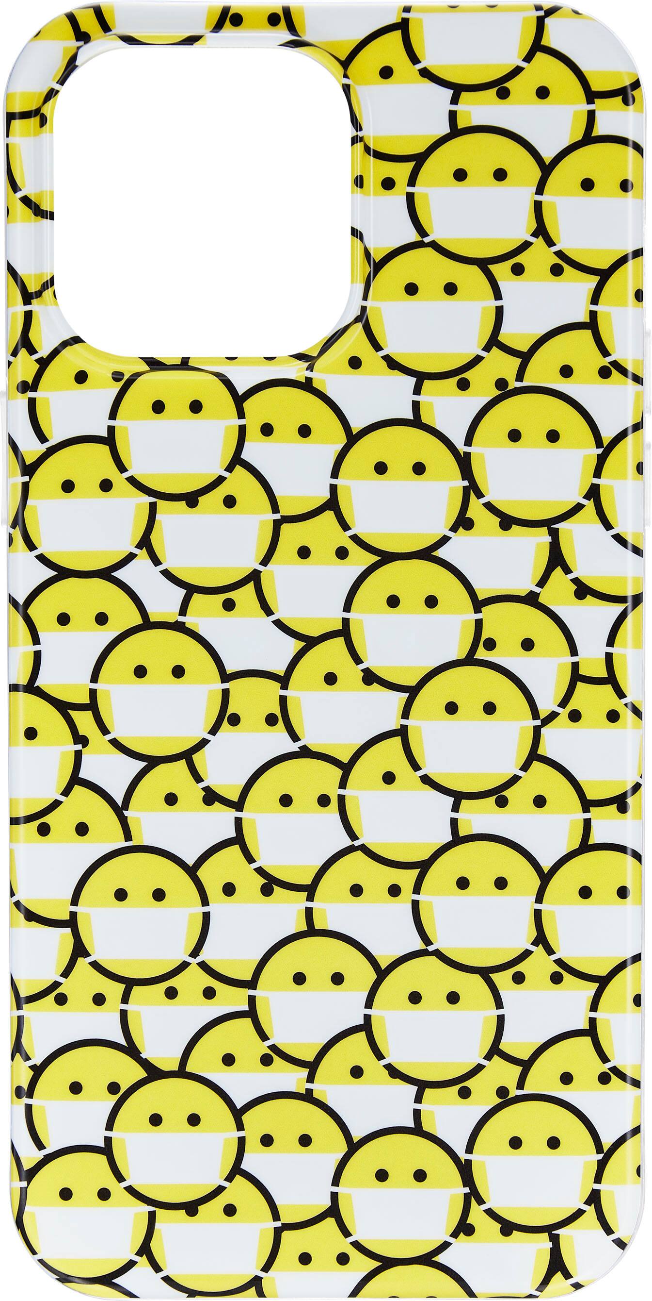Alt View 14. Insignia™ - Hard-Shell Case for iPhone 14 Pro Max - Smiley Mask.