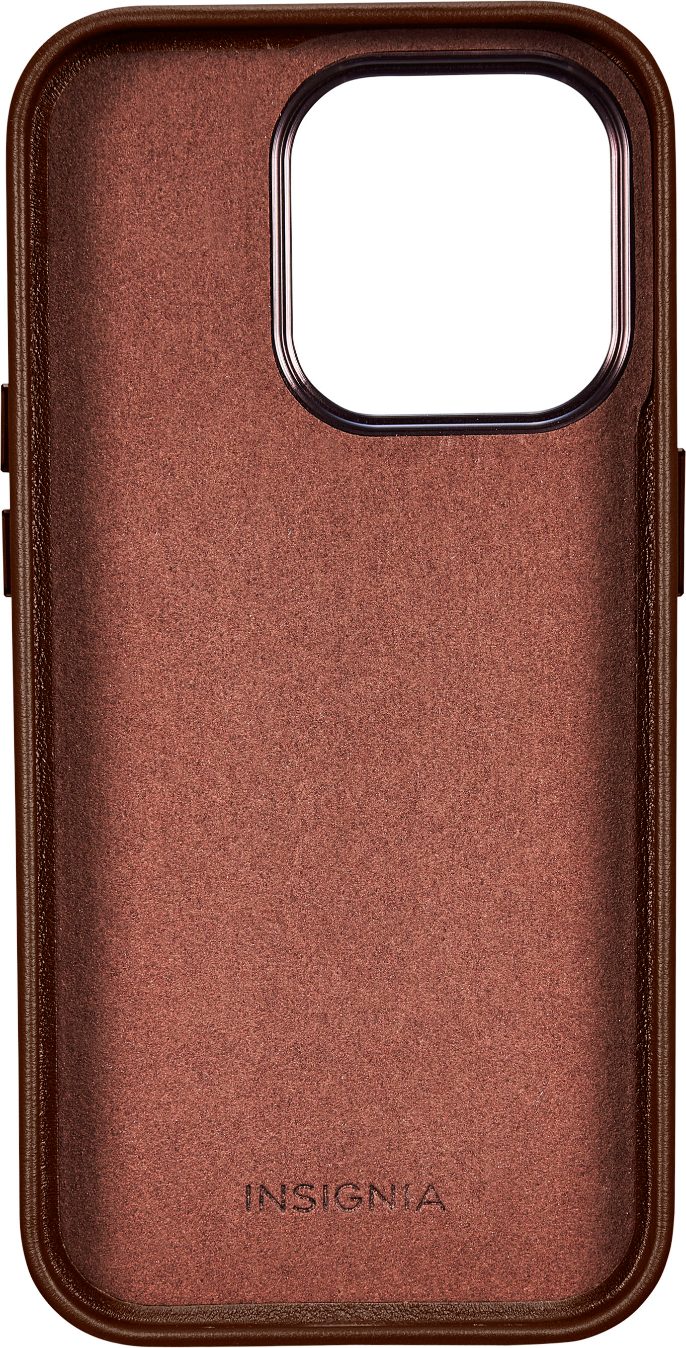 Insignia - Leather Wallet Case for iPhone 14 Pro Max - Pink