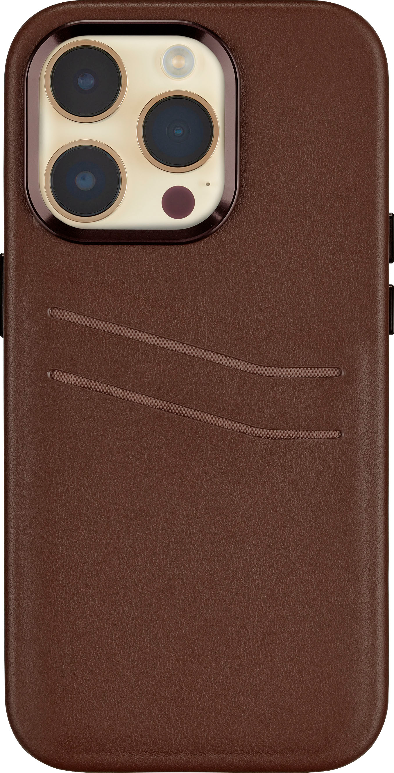 Bluebonnet - Leather Wallet Case for Apple iPhone 13 Pro Max - Saddle Tan
