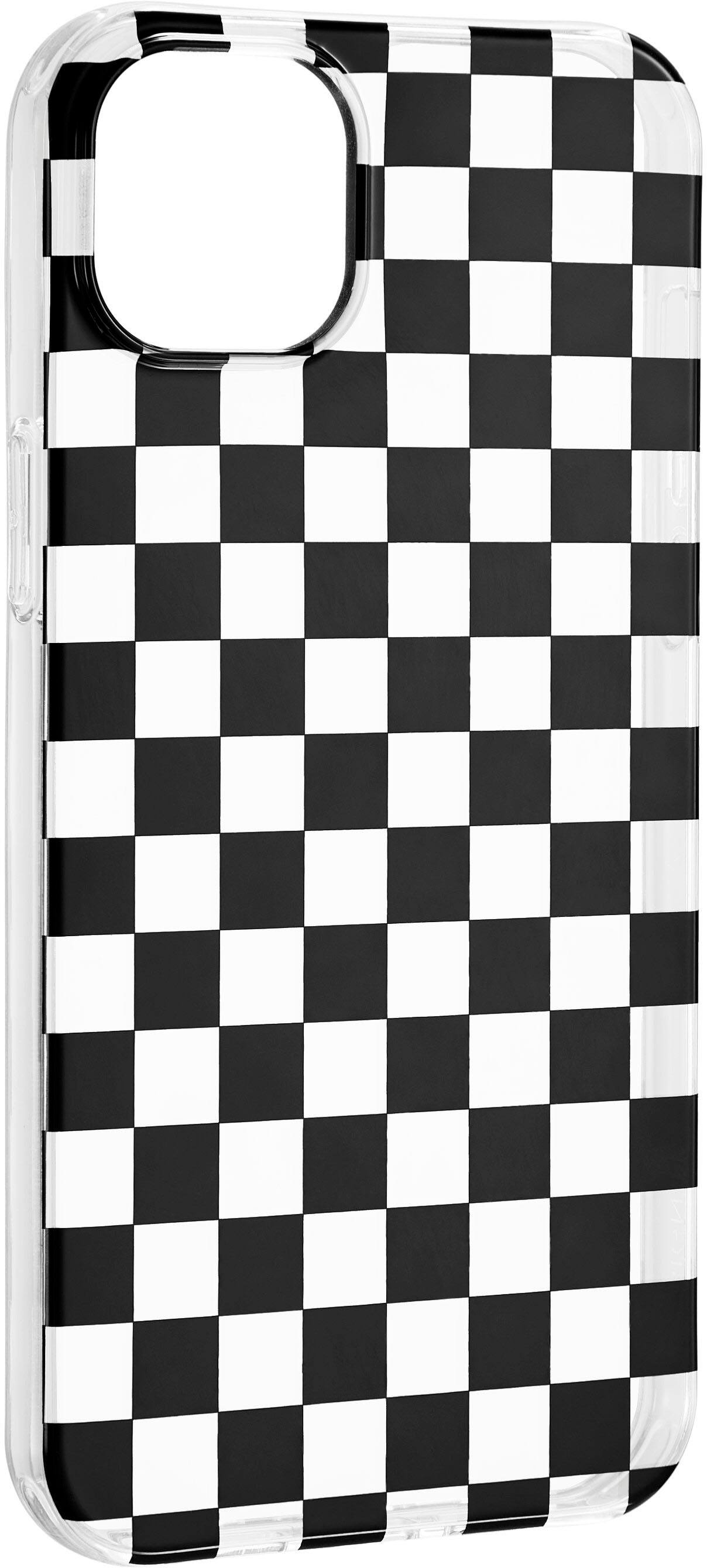 Angle View: Insignia™ - Hard-Shell Case for iPhone 14 Plus - Checkers