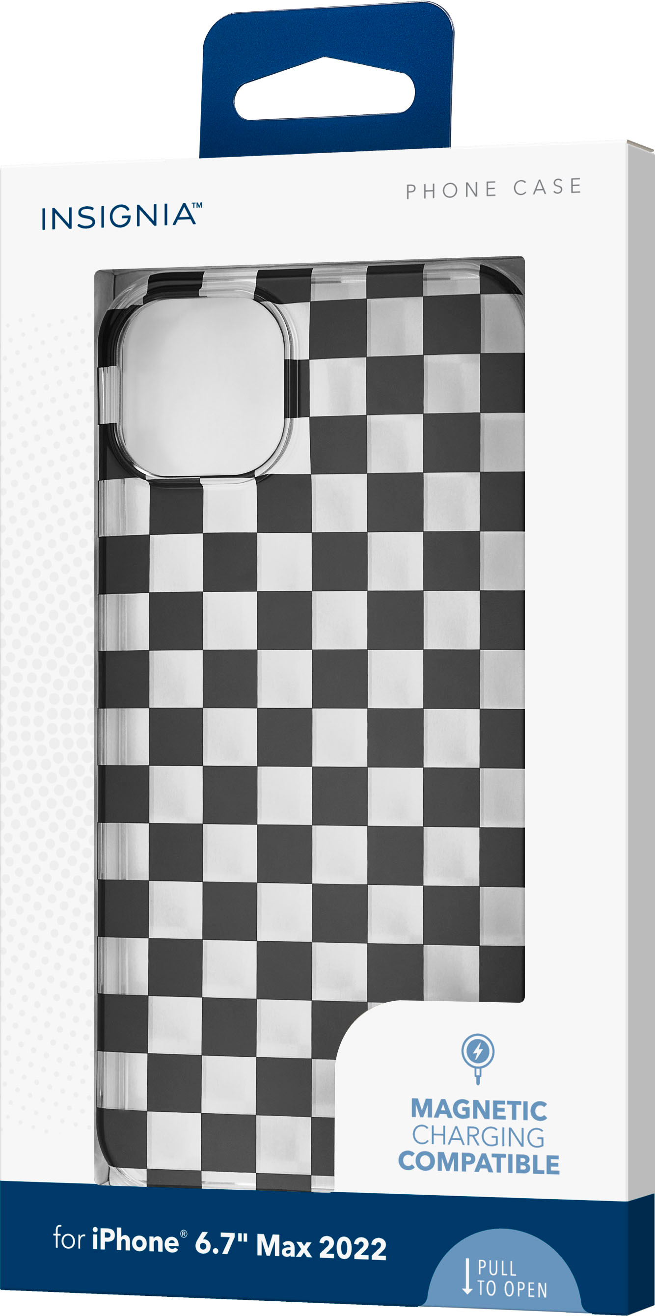 Alt View 12. Insignia™ - Hard-Shell Case for iPhone 14 Plus - Checkers.