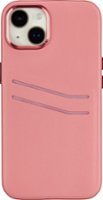 Insignia™ - Leather Wallet Case for iPhone 14 Plus - Pink - Front_Zoom