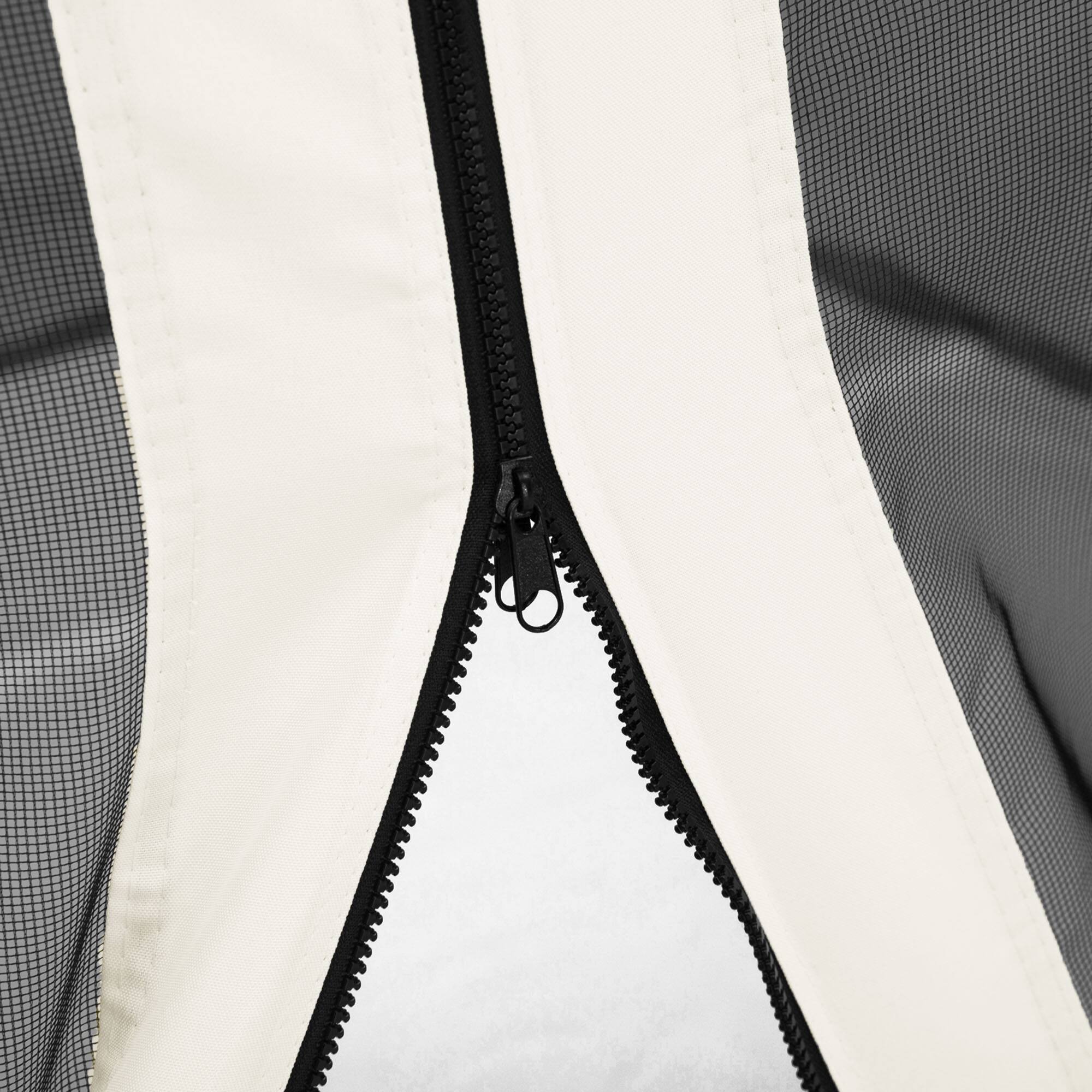 Alt View 2. Outsunny - 10' x 10' Universal Replacement Mesh Sidewall Netting for Patio Gazebos and Canopy Tents with Zippers, Sidewall Only - White.