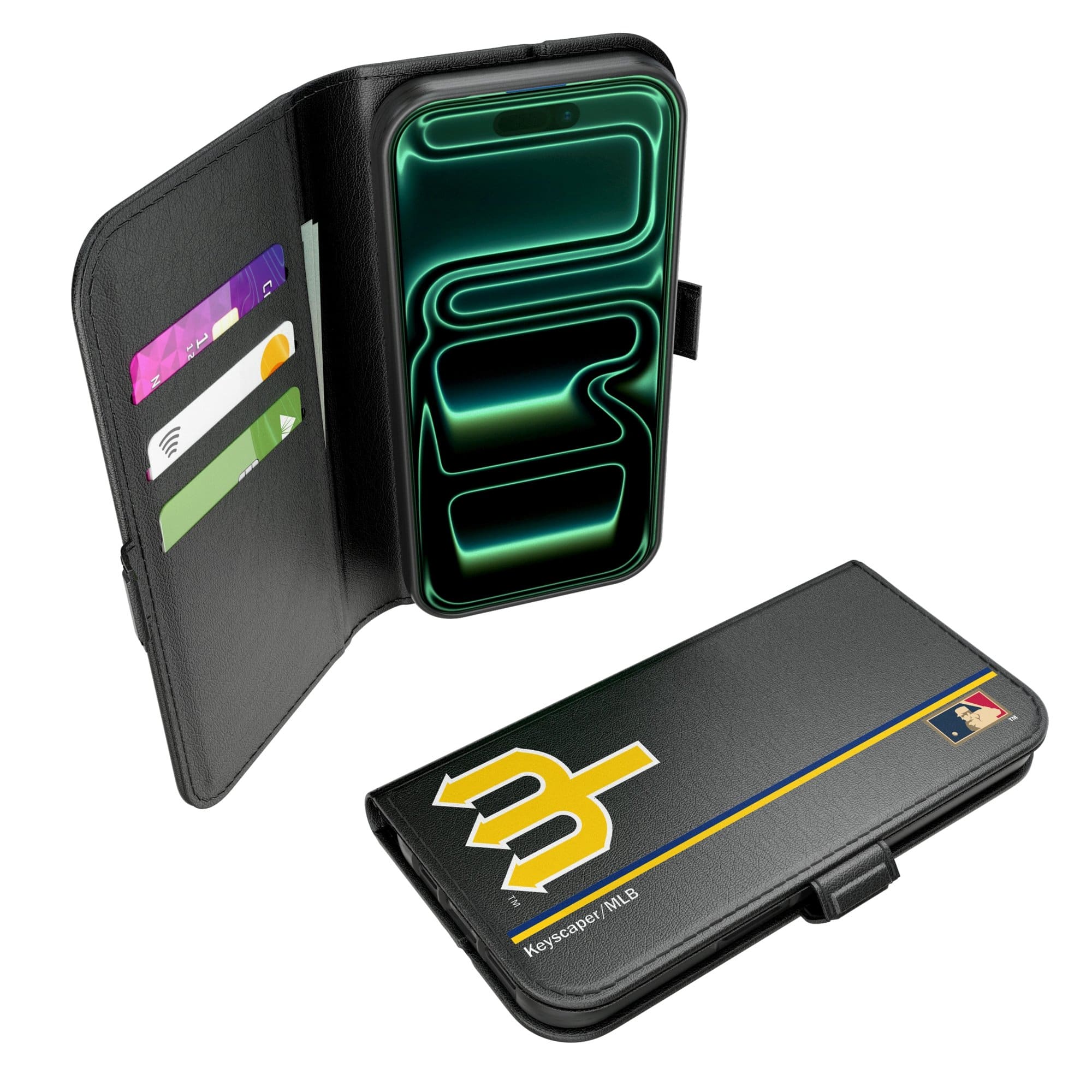 Keyscaper - MLB - Seattle Mariners iPhone Folio 2.0 Case - 17 Pro Max - Black price history on PriceWatchPro