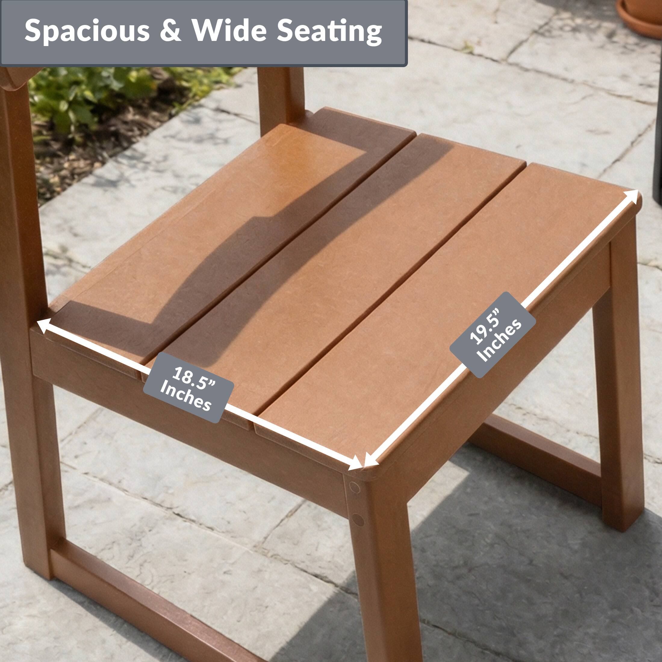 Spacious & Wide Seating  
18.5" Inches  
19.5" Inches