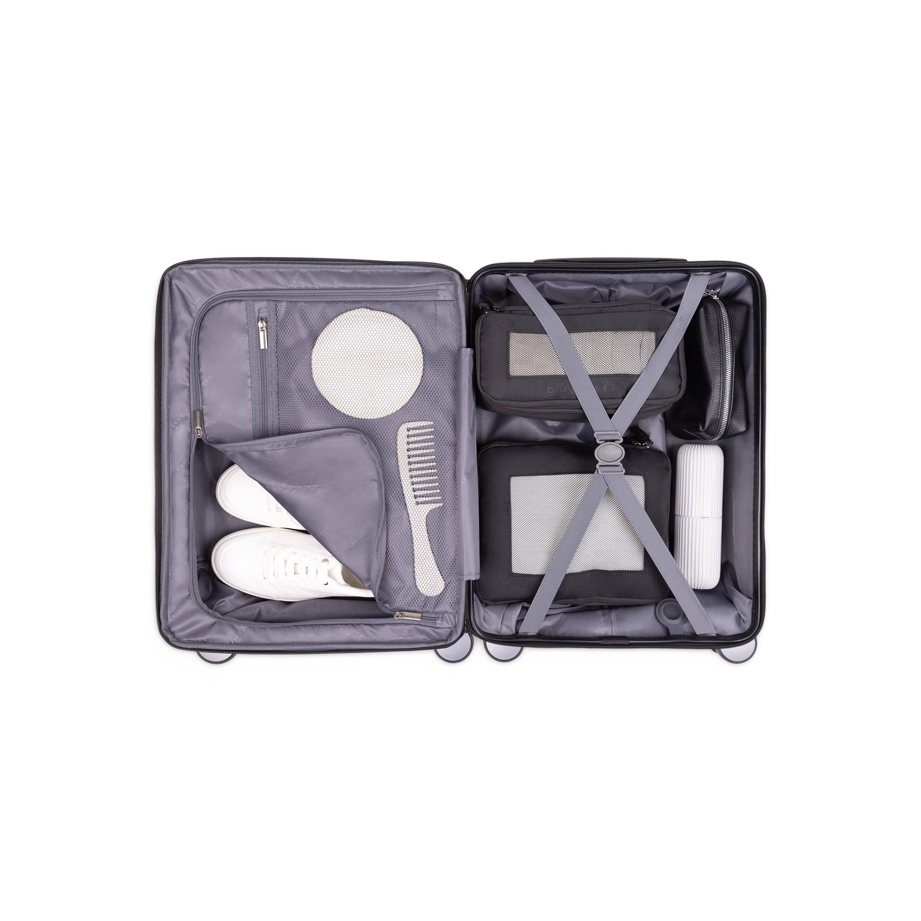 Back. Bugatti - Bugatti Brussel 3 Piece Hardside Luggage Set - LILAC.