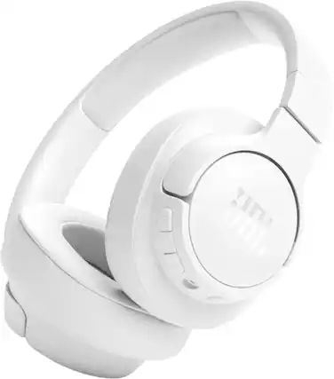 Front. JBL - Tune 720BT Over-Ear Bluetooth Headphones - 2024 - White.