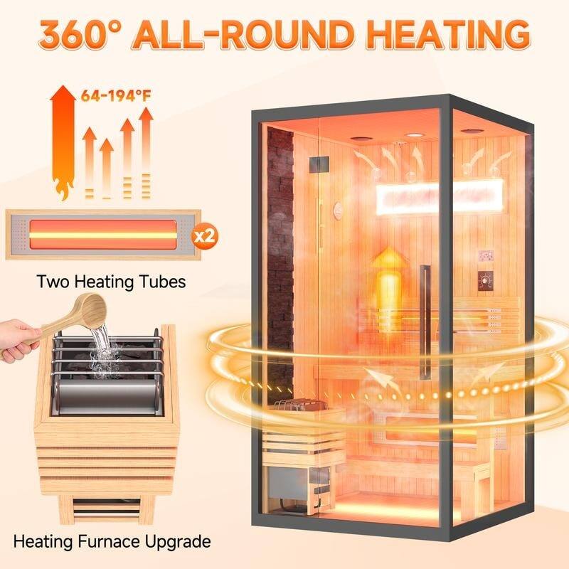 360° ALL-ROUND HEATING

64-194°F

Two Heating Tubes x2

Heating Furnace Upgrade