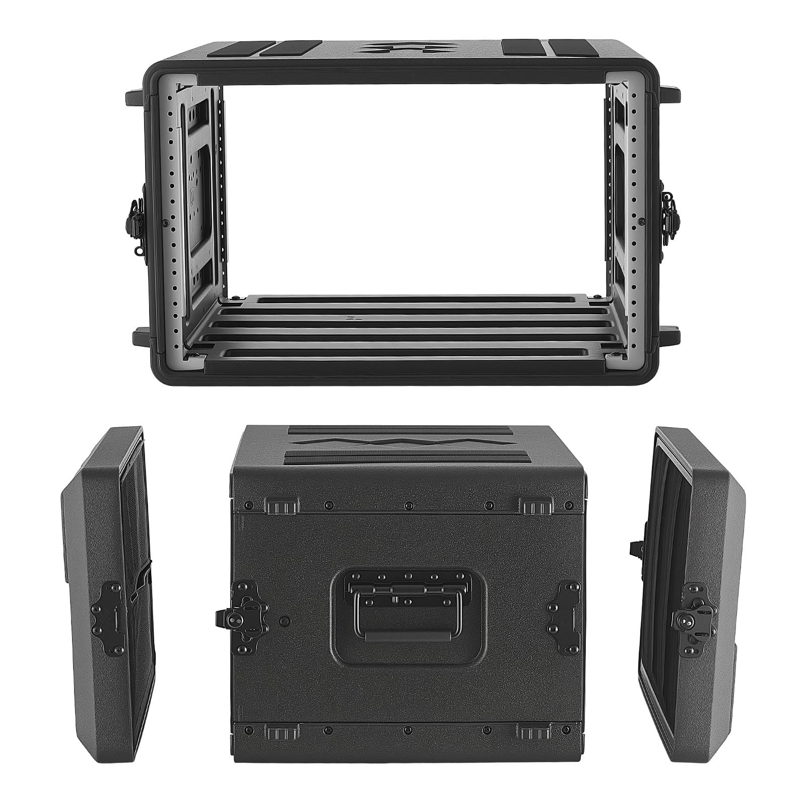VEVOR - 6U Rack Case, 15 in Depth, Rackmount Flight Case Shallow Rack with Microphone Compartments, Polyethylene Construction - Black price history on PriceWatchPro