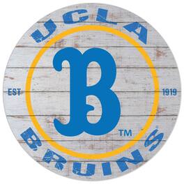 Jardine - UCLA Bruins 20'' x 20'' Indoor/Outdoor Weathered Circle Sign - White