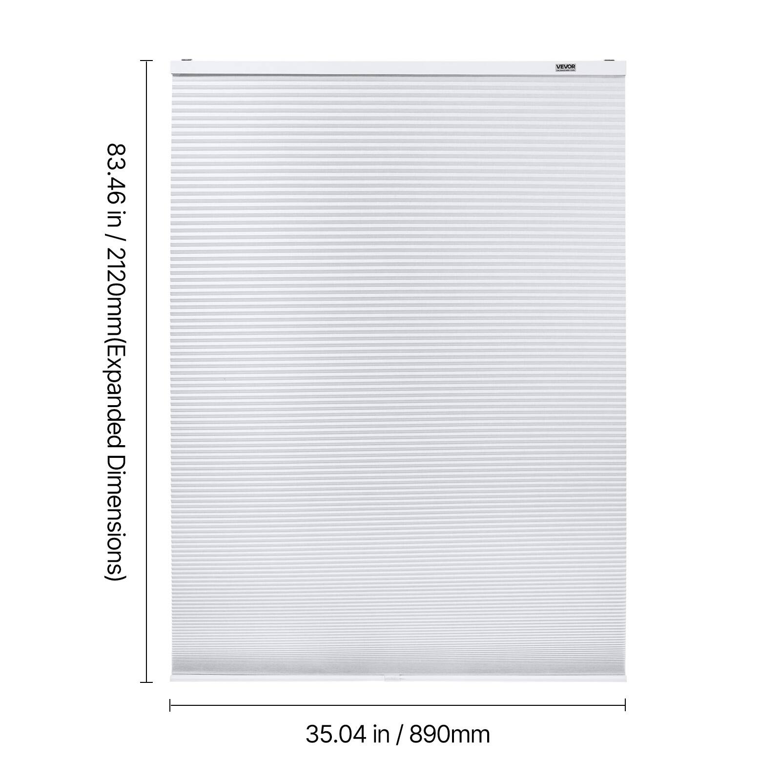 VEVOE 83.46 in / 2120mm (Expanded Dimensions)  
35.04 in / 890mm