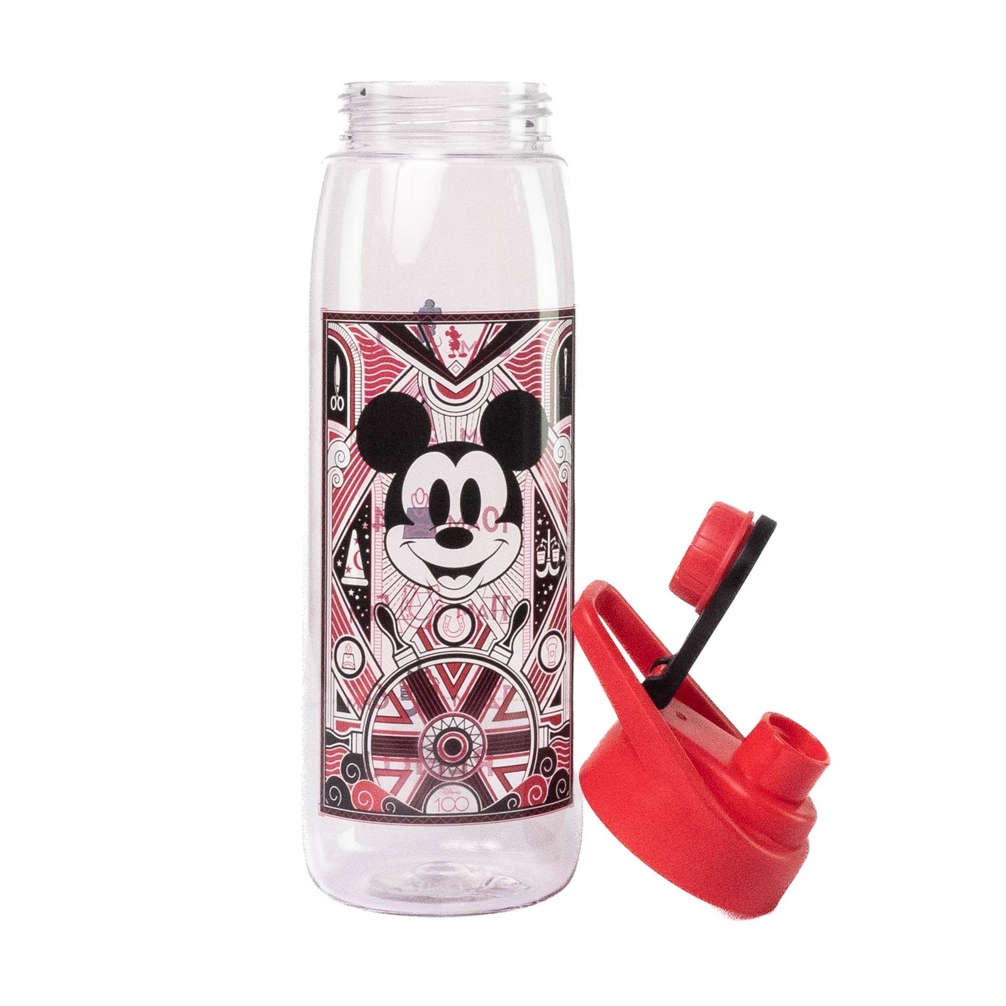Alt View 10. Silver Buffalo - Disney 100 Captain Mickey Mouse Water Bottle With Timetable | Holds 28 Ounces - Red.