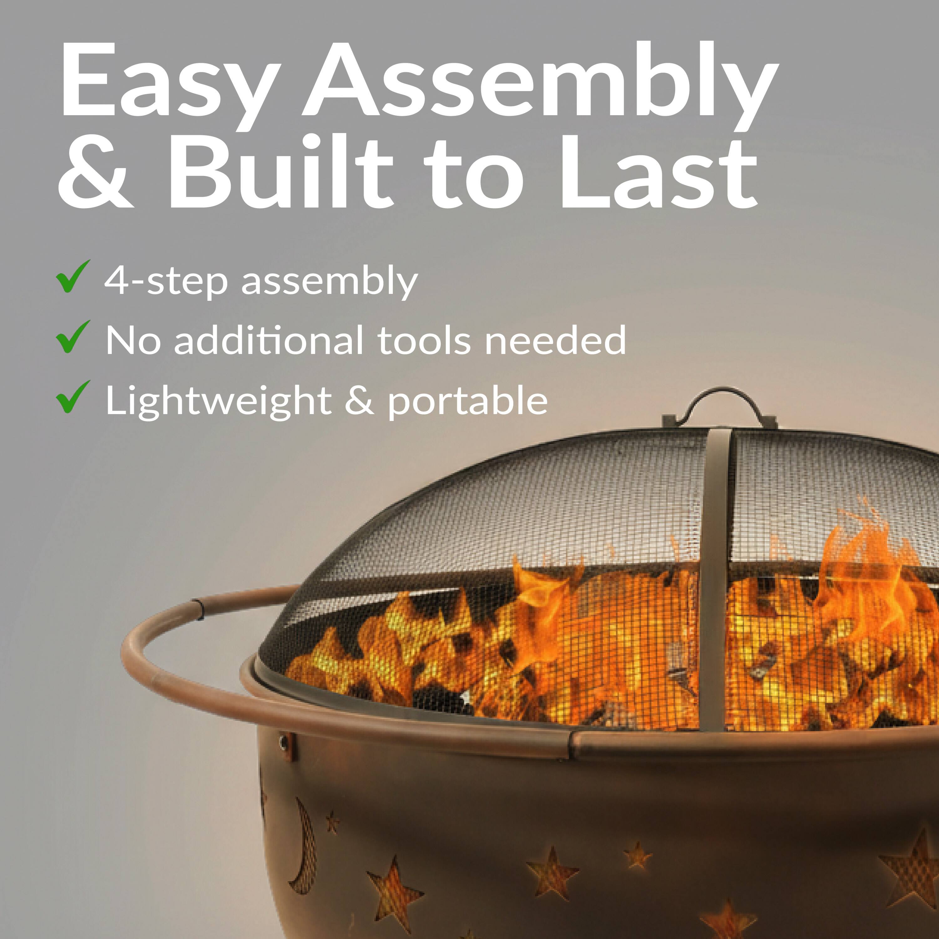 Easy Assembly & Built to Last

- 4-step assembly
- No additional tools needed
- Lightweight & portable