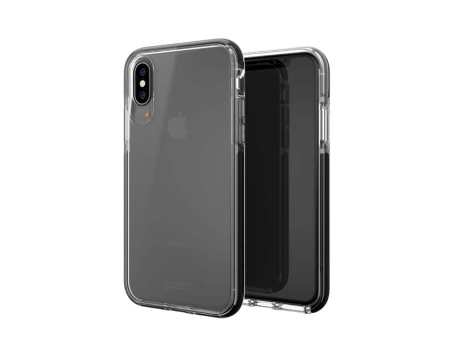 Gear4 - D30 Piccadilly Hard Case for iPhone Xs & iPhone X Clear/Black - clear Black