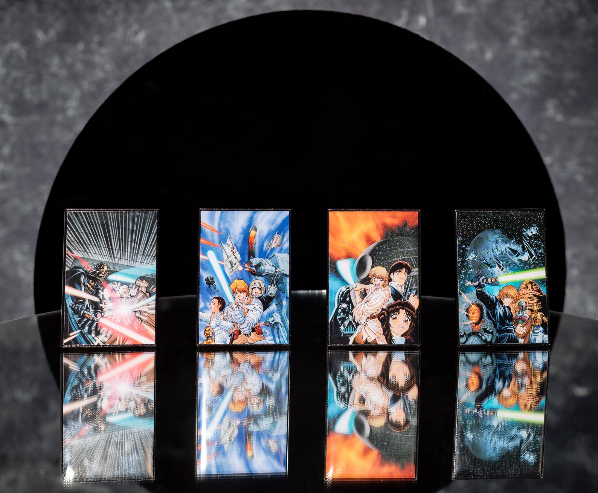 Alt View 3. SalesOne LLC - Star Wars Original Trilogy 4-Piece Enamel Pin Set | SWC 2025 Exclusive - Black.