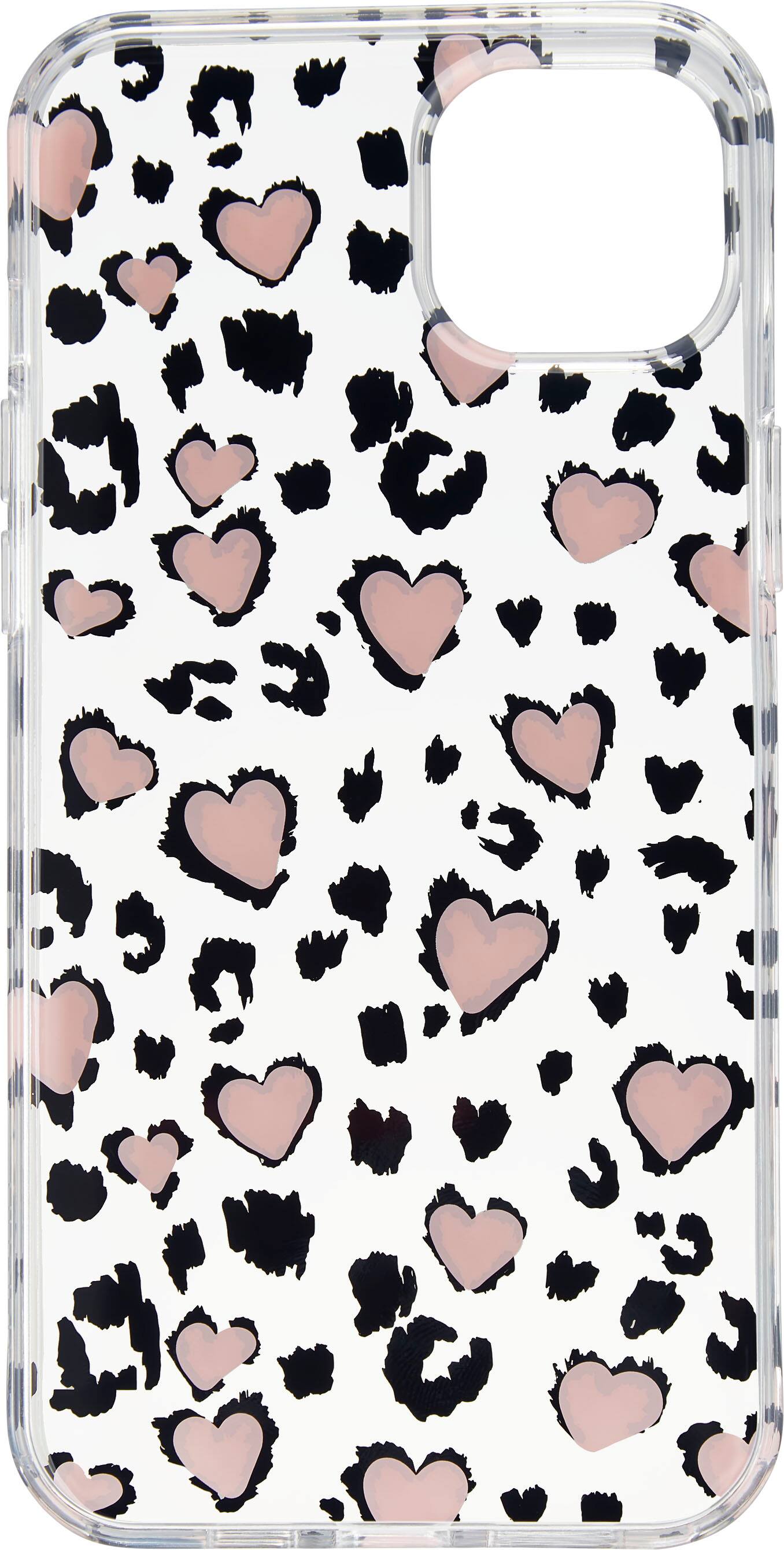 Alt View 11. Insignia™ - Hard-Shell Case for iPhone 14 Plus - Leopard Hearts.