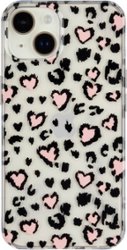 Insignia™ - Hard-Shell Case for iPhone 14 Plus - Leopard Hearts - Front_Zoom