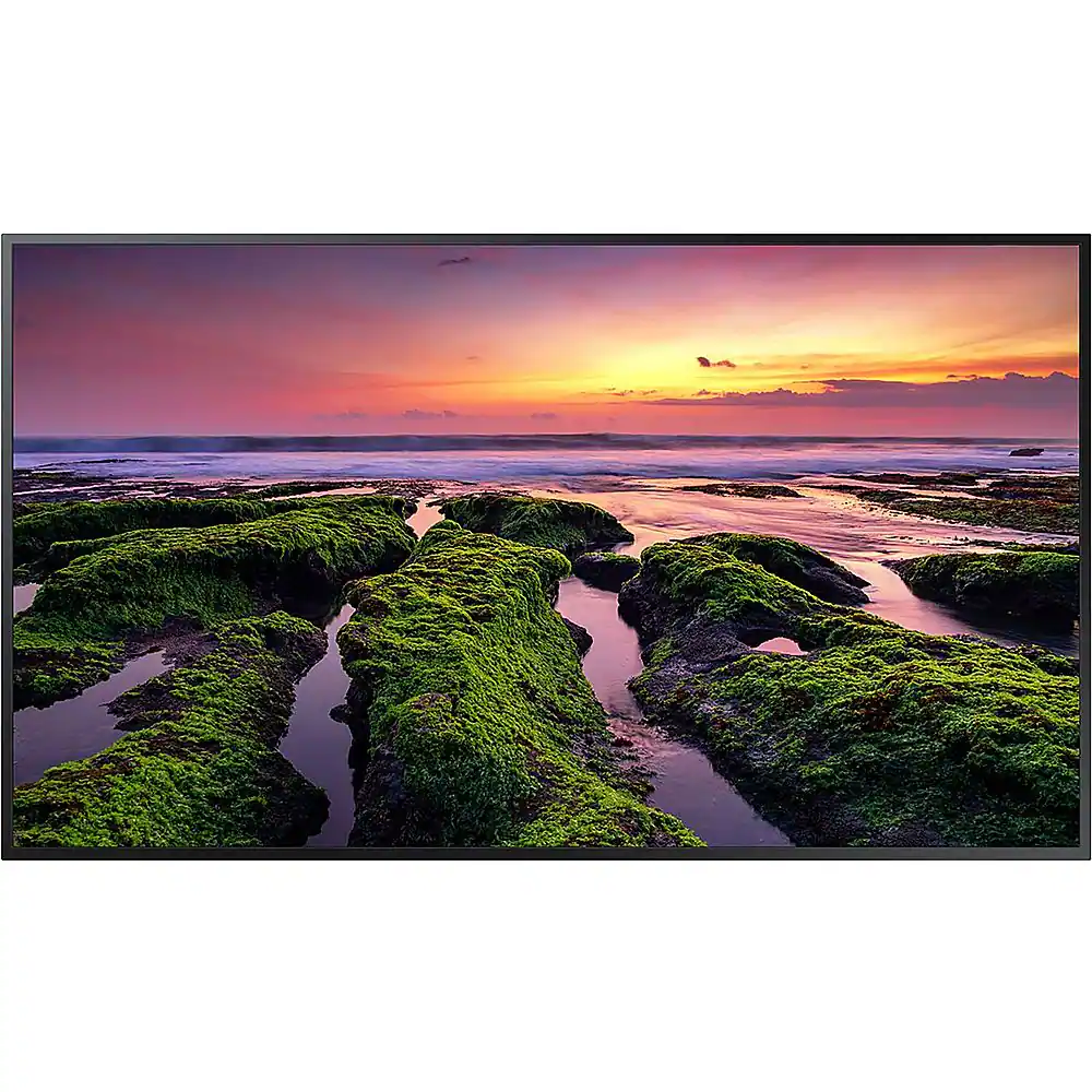 Front. Samsung - 43" QBB series LED 4K UHD Digital Signage Display - Black.