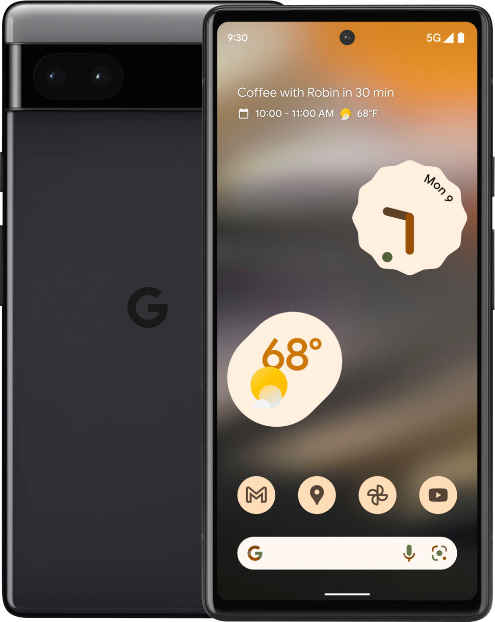 スマートフォン/携帯電話 スマートフォン本体 Google Pixel 6a 128GB Charcoal (T-Mobile) GA03721-US - Best Buy