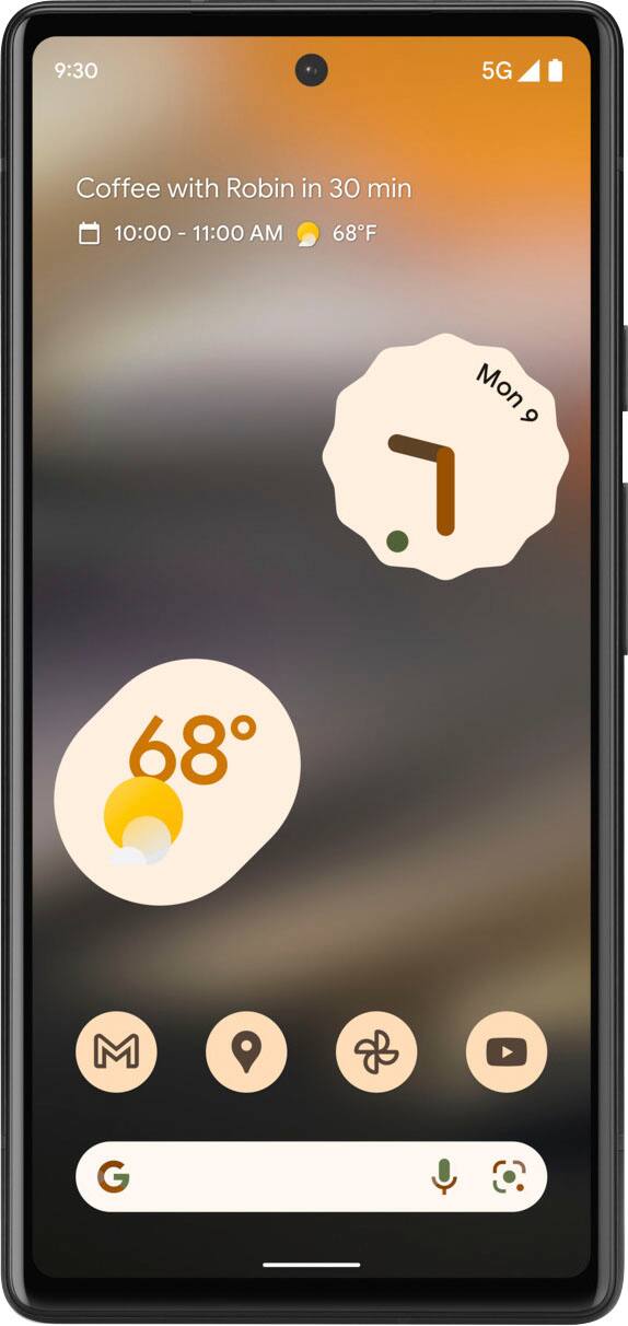 Google Pixel 6a 128GB Charcoal (Sprint) GA03721-US - Best Buy