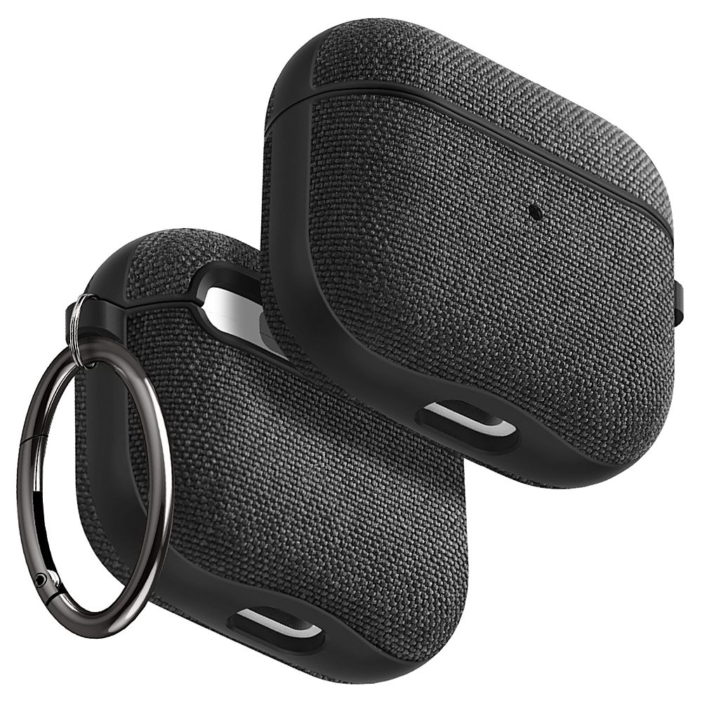 Spigen Classic Fit Designed for AirPods 3rd Generation Case with Keychain, Premium Fabric AirPods 3 Case (2021) - Black