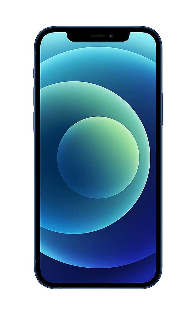 Angle. Apple - Pre-Owned iPhone 12 5G 64GB (Unlocked) - Blue.