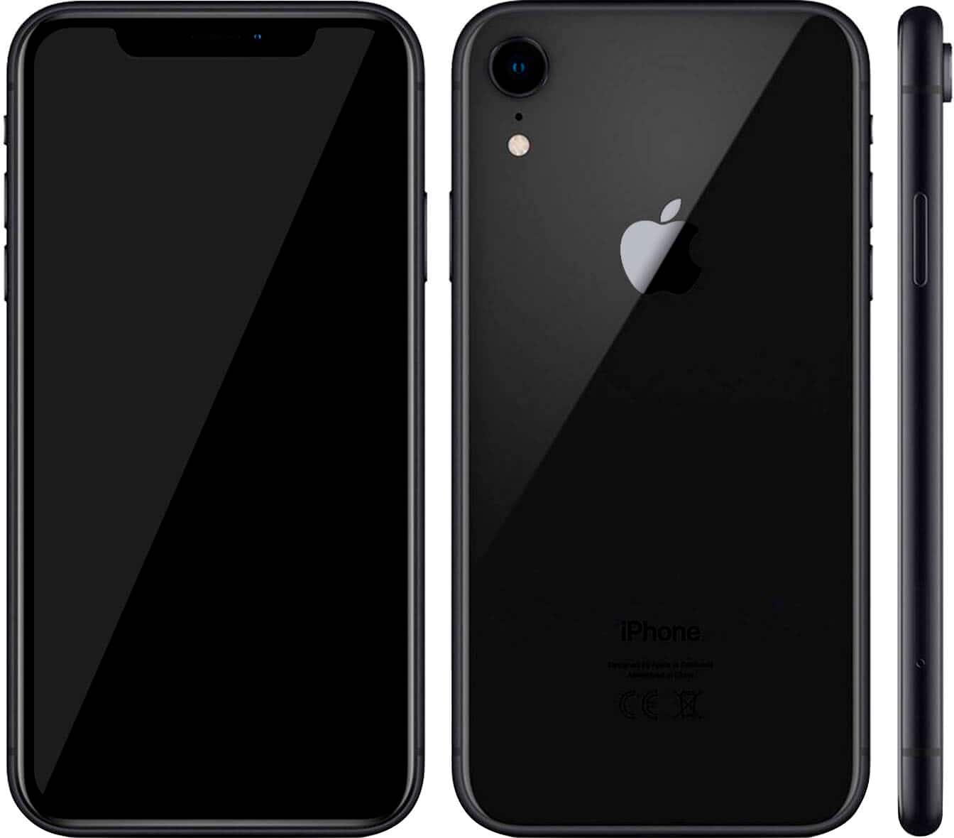 Alt View 1. Apple - Pre-Owned iPhone XR 64GB (Unlocked) - Black.