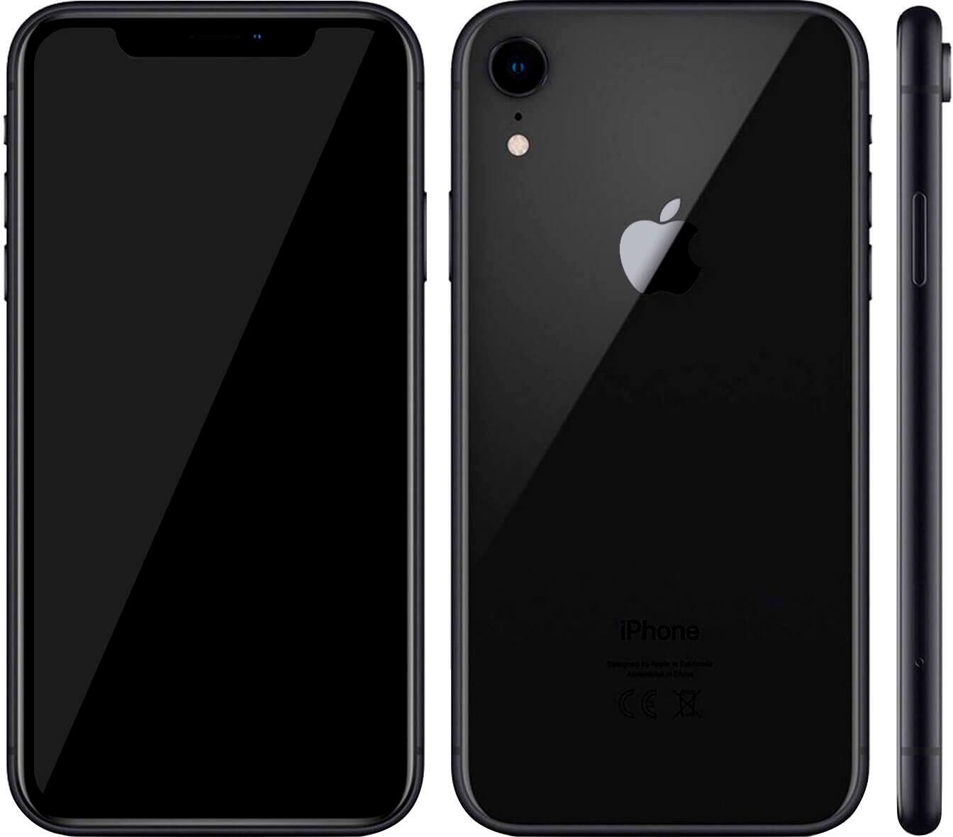 Alt View 1. Apple - Pre-Owned iPhone XR 64GB (Unlocked) - Black.