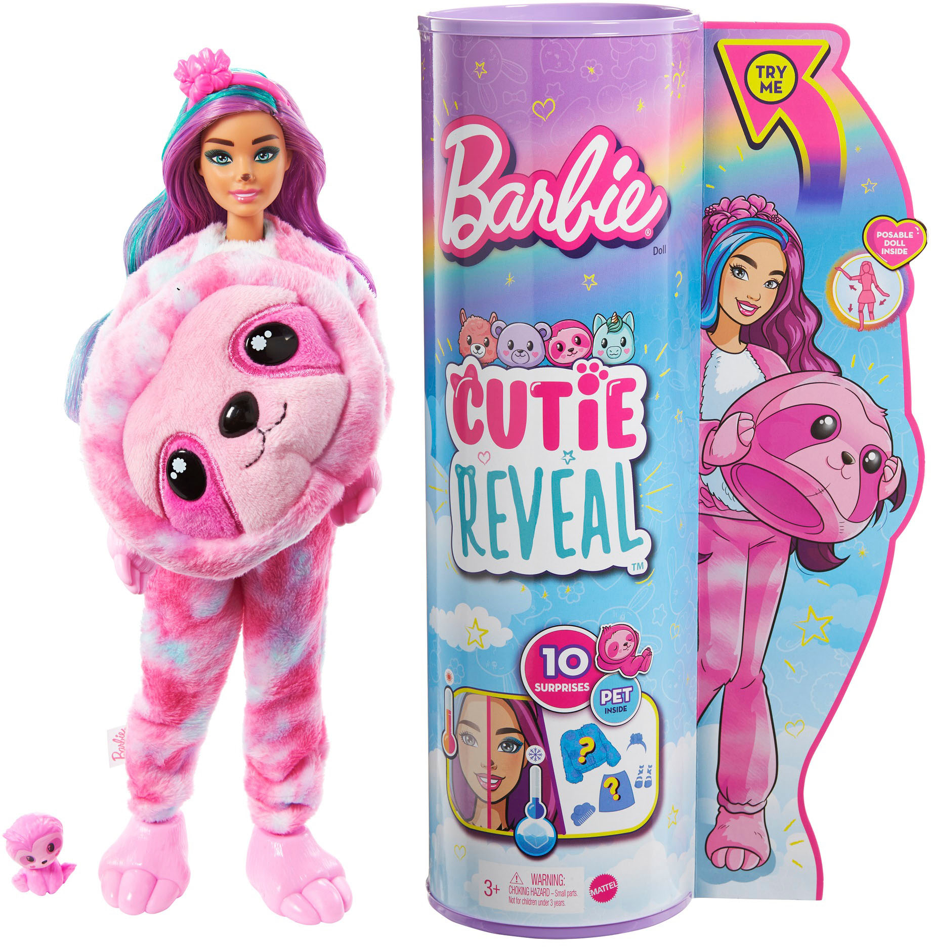 Best Buy: Barbie Cutie Reveal Sloth Doll HJL59