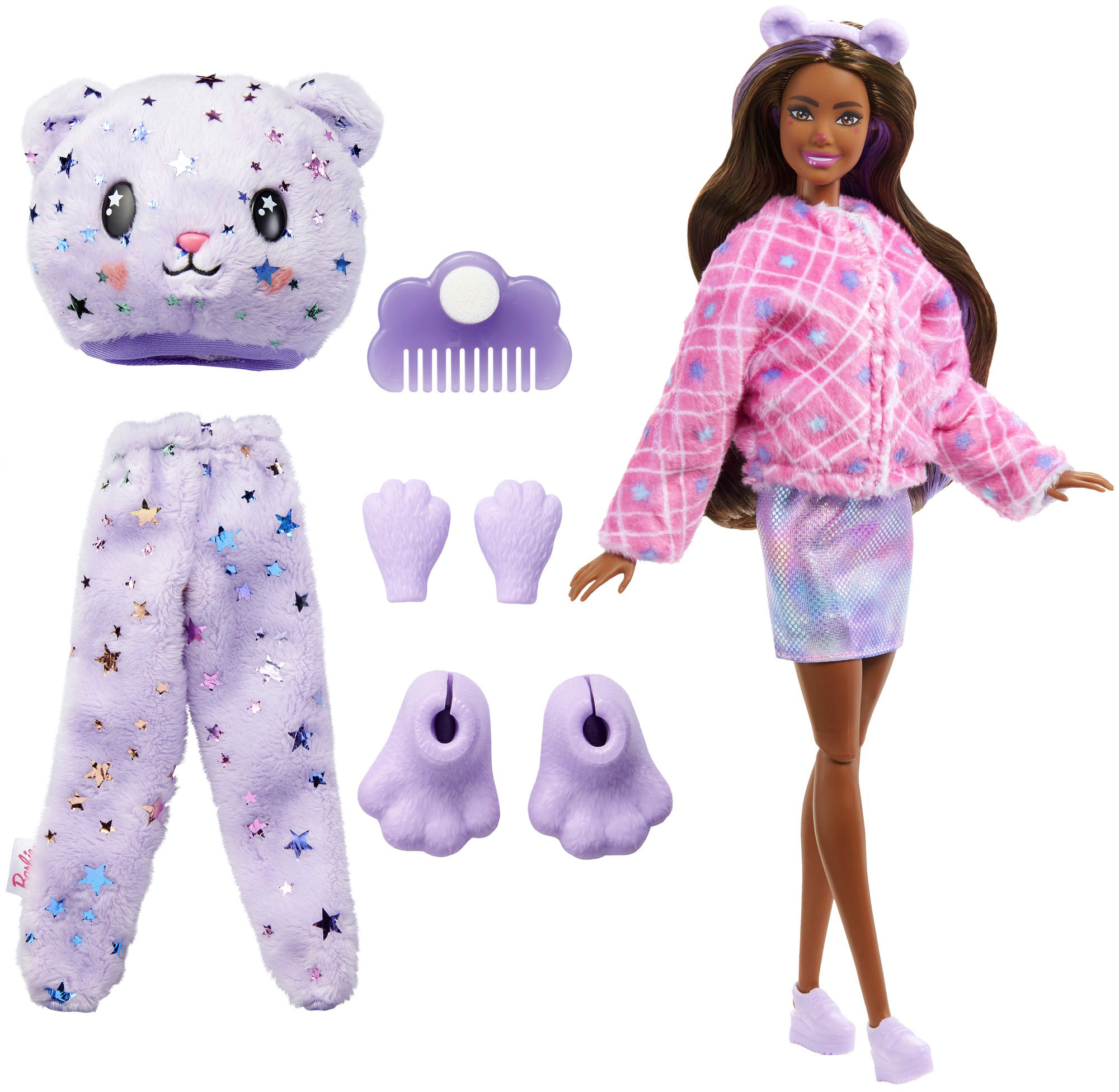 Angle View: Barbie - Cutie Reveal Teddy Doll