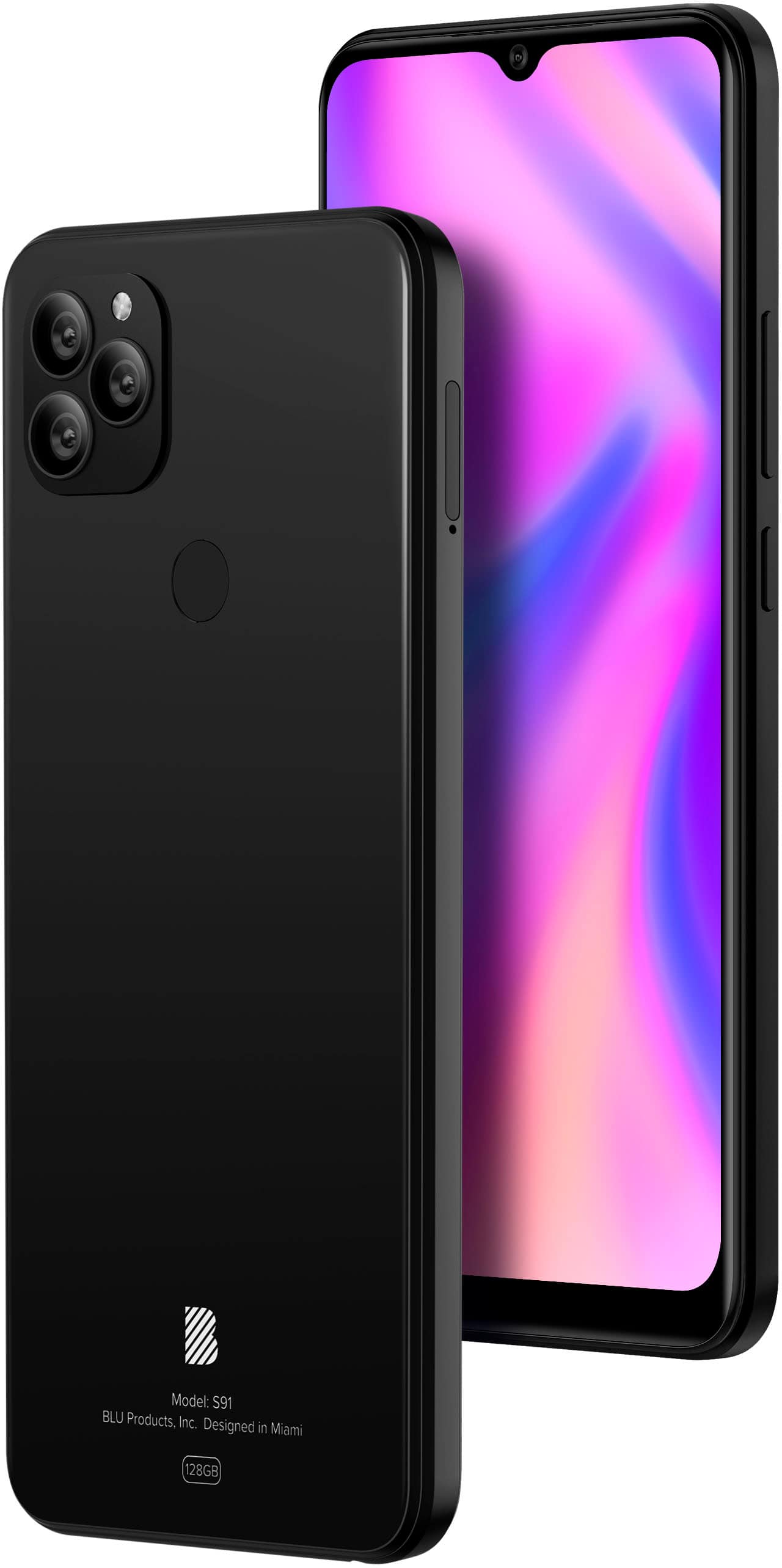 Alt View 1. BLU - S91 64GB (Unlocked) - Black.