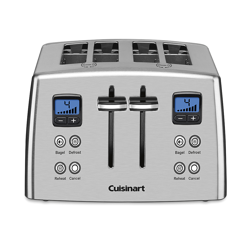 Cuisinart Classic White and Brushed Stainless Steel 4-Slice Steel