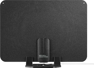 Best Buy essentials Amplified Ultra Thin Indoor HDTV Antenna 50 Mile Range Black BE-ANT600HA - Open Box - Best Buy Best Buy essentials Amplified Ultra Thin Indoor HDTV Antenna 50 Mile Range Black BE-ANT600HA - Open Box - Best Buy