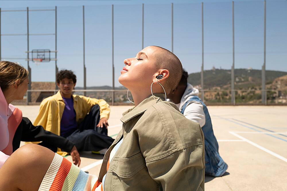 Alt View 16. JBL - Live Free 2 True Wireless Headphones - Blue.