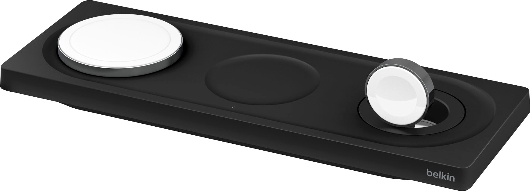 Belkin BoostCharge Pro 2-in-1 Wireless Charging Pad with MagSafe 15W Black  WIZ019ttBK - Best Buy