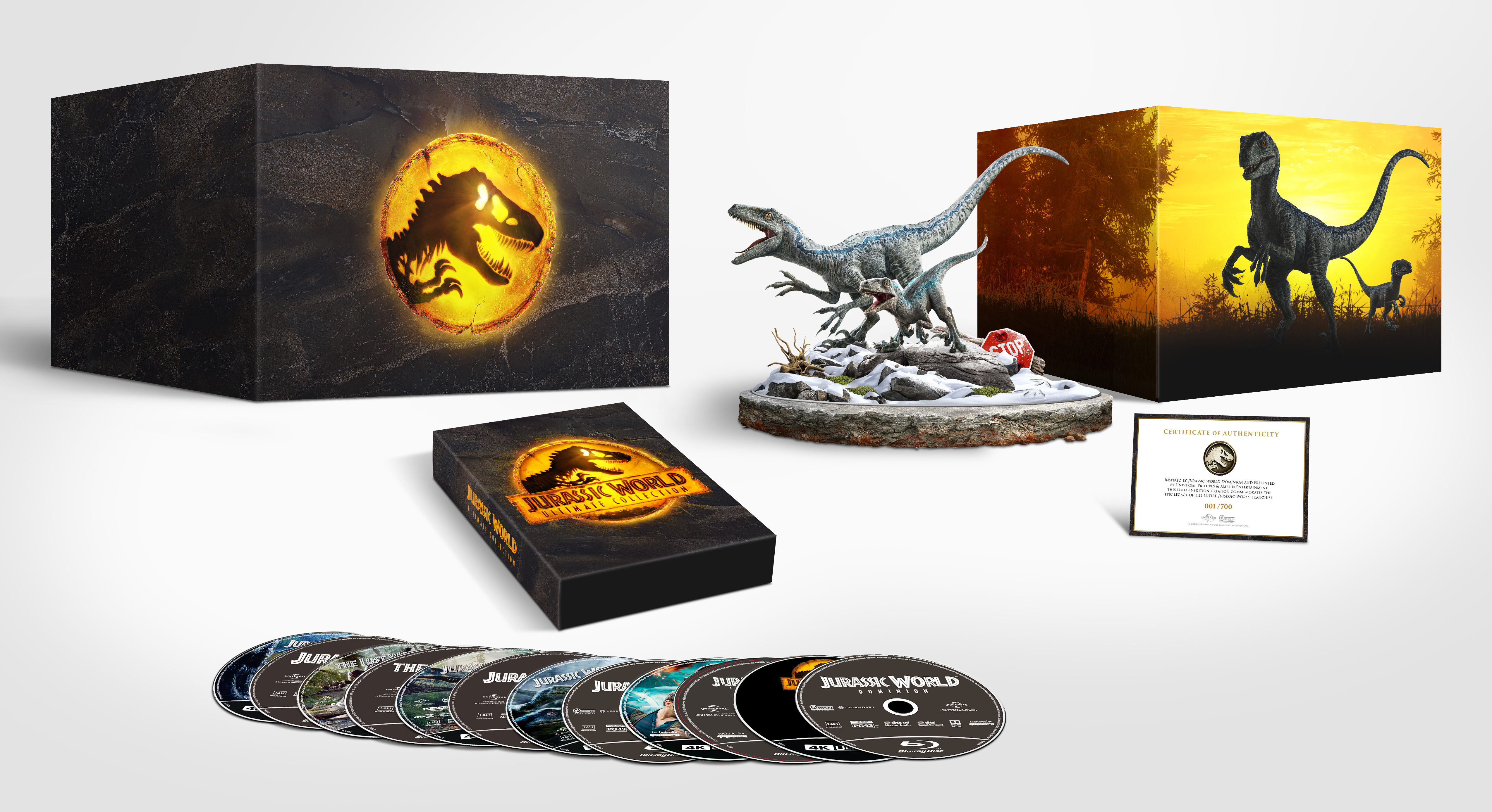 Jurassic World 6-Movie Collection [Includes Digital Copy] [4K Ultra HD Blu-ray/Blu-ray] [Gift Set]