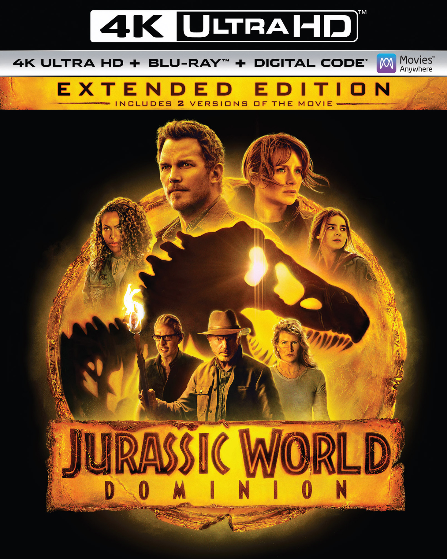 Jurassic World: Dominion [Includes Digital Copy] [4K Ultra HD Blu-ray/Blu-ray] [2022]