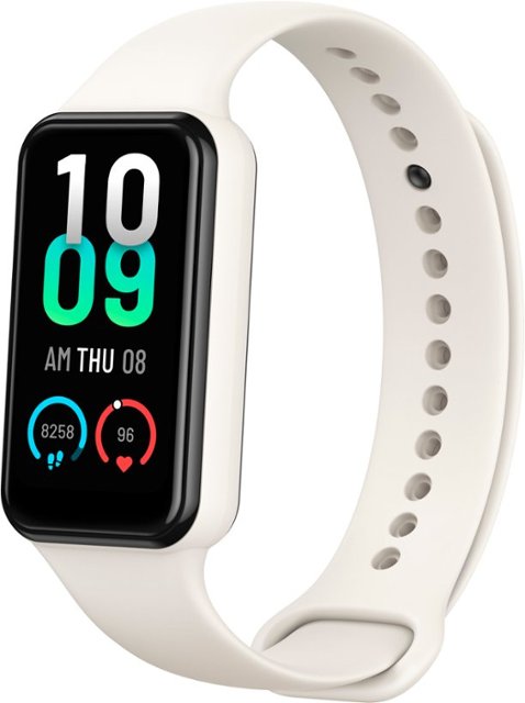 Front. Amazfit - Band 7 Activity and Fitness Tracker 37.3mm Polycarbonate - Beige.